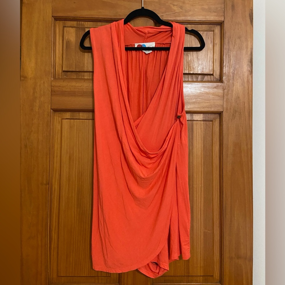 Free People Orange Romper- NEVER WORN